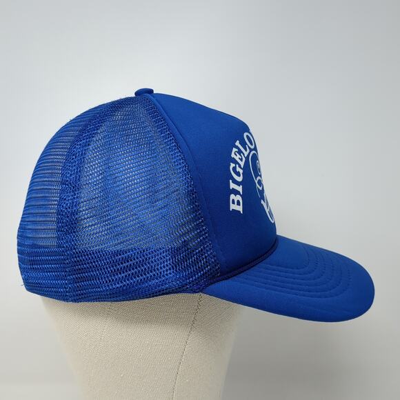 Bigelow Teas Snapback Trucker Cap Blue One Size Adjustable Mesh Back Rope - Picture 5 of 9